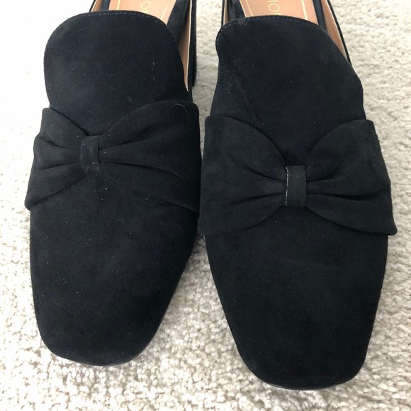 Vionic Shoes - Vionic Black Suede Presley Mules